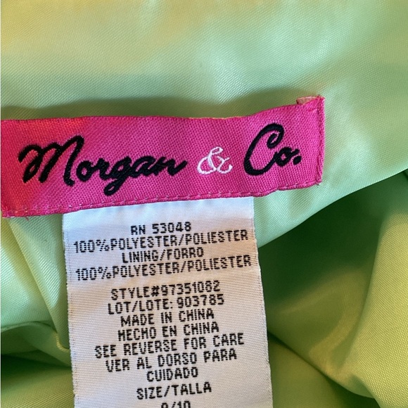 Mint green dress from David’s Bridle . Brand Morgan &Company - Picture 1 of 4